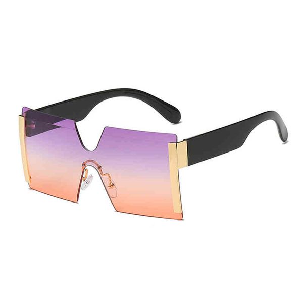 

custom metal square oversized sun glass women, White;black