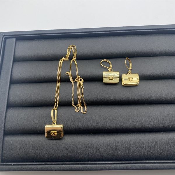 

celi saijia triumphal arch bag necklace female clavicle neck chain net red temperament cold wind korean earrings, Silver