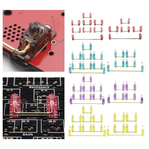 

keyboards gold plated pcb screw-in stabilizers 2u 6.25u mechanical keyboard for mx cherry 1 pack replace