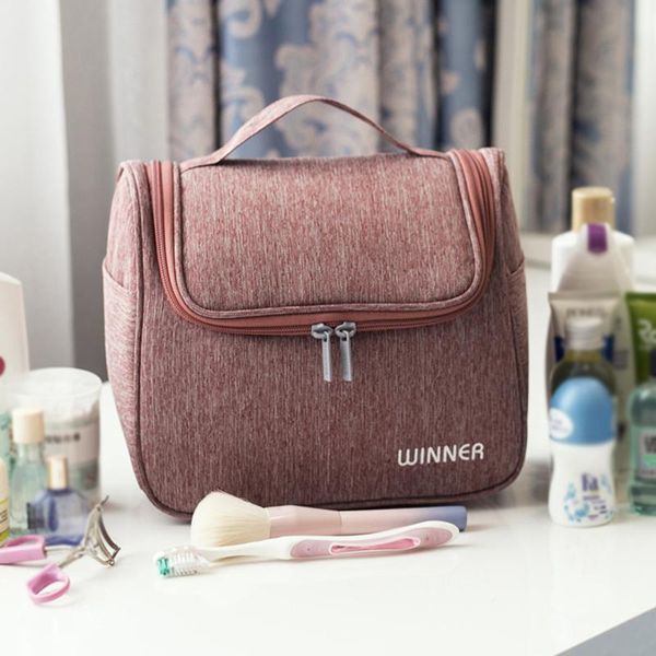 

polyester hanging toiletry bag men trip case tote beauty female makeup brush lipstick bathroom zipper pouch accessories cosmetic bags & case