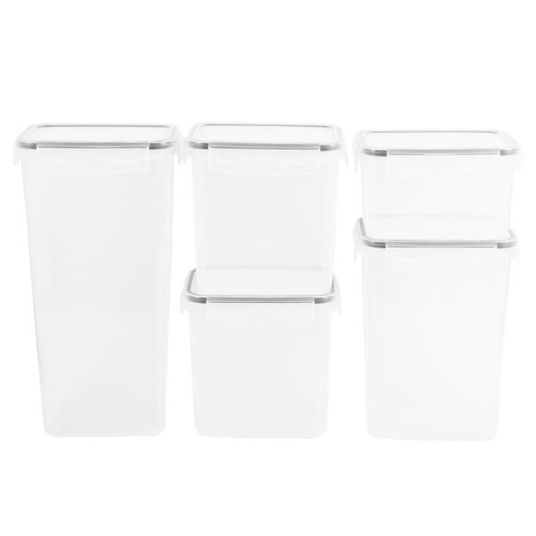 

storage bottles & jars 5pcs grain canisters kitchen containers sealing food