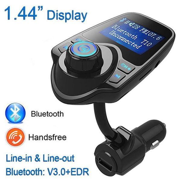 

radio mp3 audio player bluetooth-compatible wireless fm modulator transmitter handsusb car-charger transmittter