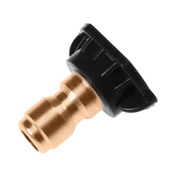 

watering equipments real 1/4" stainless steel 4000 psi quick connect high pressure spray tip 0 15 25 40 65 degree nozzle 4.0 orifice si