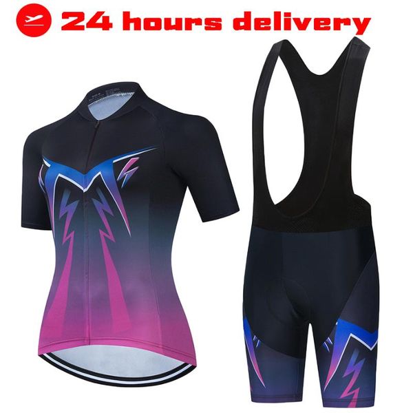 

women's cycling clothing roupa jersey sets aofly pink short pants outdoor uniform suits summer go pro team bike breathable racing, Black;blue