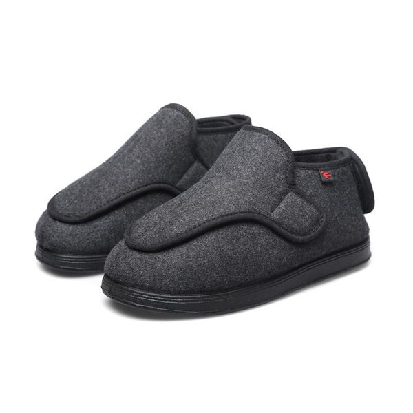 

winter mid-cut cotton shoes widened women boots platform, Black