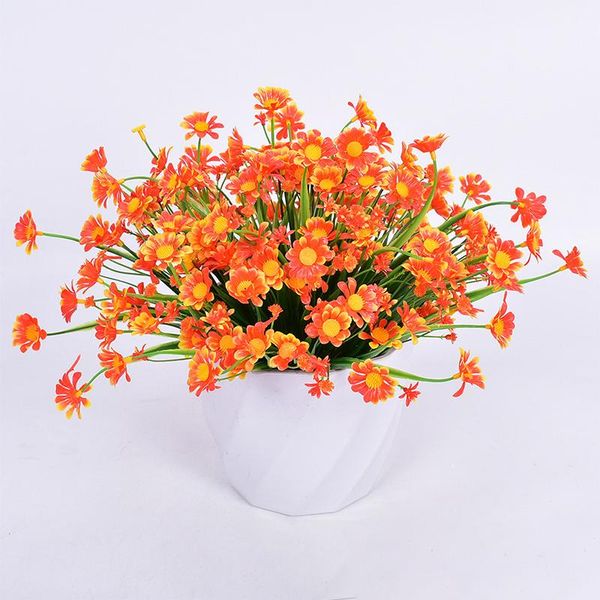 

decorative flowers & wreaths simulation small daisy wild chrysanthemum silk cloth diy po props holding bouquets home garden wedding decorati