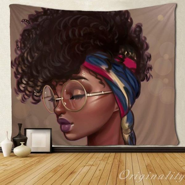 

tapestries afro traditional woman scarf tapestry home decoration