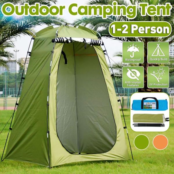 

tents and shelters waterproof tourist anti uv portable outdoor shower bathing tent changing fitting room camping privacy toilet shelter