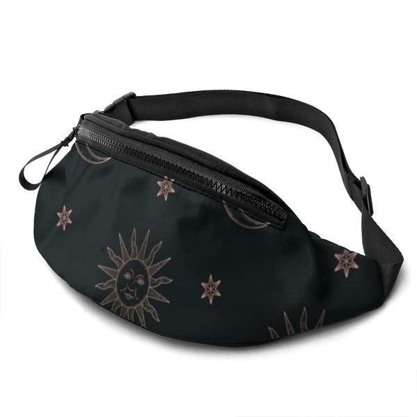 

waist bags sun moon bag polyester pattern pack woman work