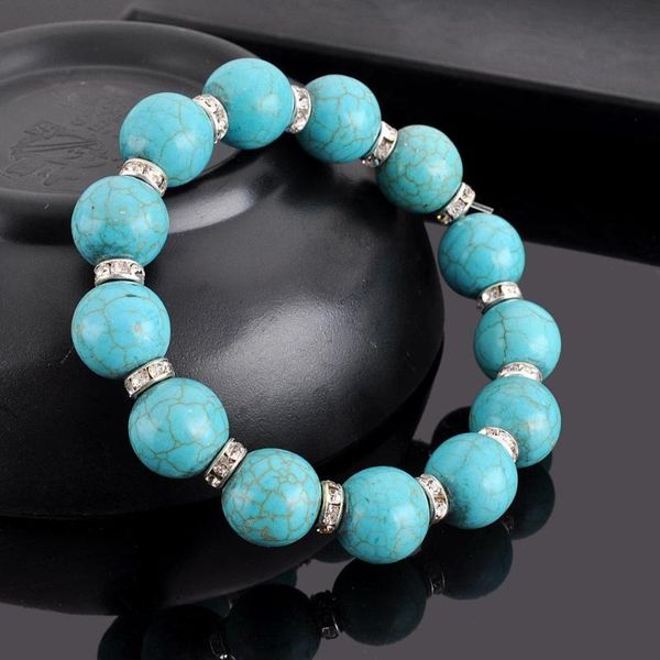 

beaded, strands 12 miles ball beaded turquoise water drill hand bracelet, Black