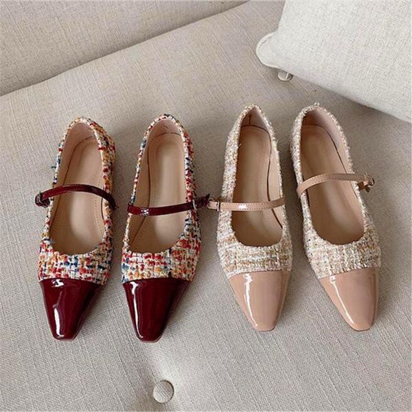 

sandals s fashion square head ladies high heels small fragrance wind surface material spring and autumn, Black