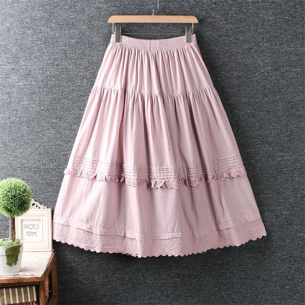 

skirts summer solid elastic waist skirt women casual wear mdw692, Black