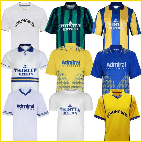 

retro leeds hasselbaink soccer jersey 72 77 78 1989 90 91 92 93 96 97 98 99 2000 01 united smith kewell home yeboah away hopkin classic vint, Black;yellow