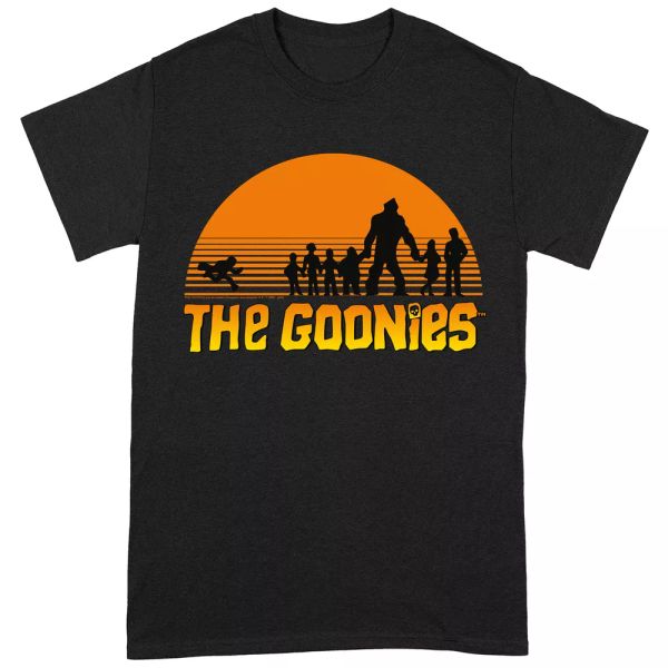 

goonies sunset group licensed men t-shirt, White;black