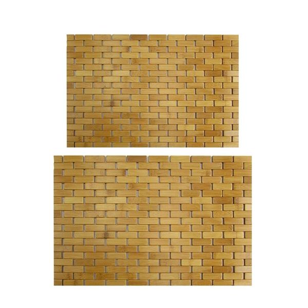 

bath mats teak wood mat feet shower floor natural bamboo non slip large