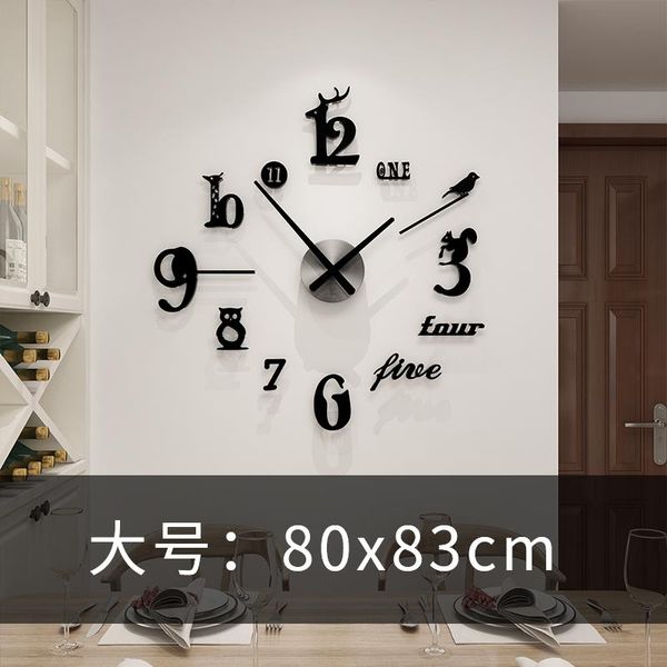

desk & table clocks creative art clock large simple diy self adhesive digital silent living room quartz zegar led home decor db60sz