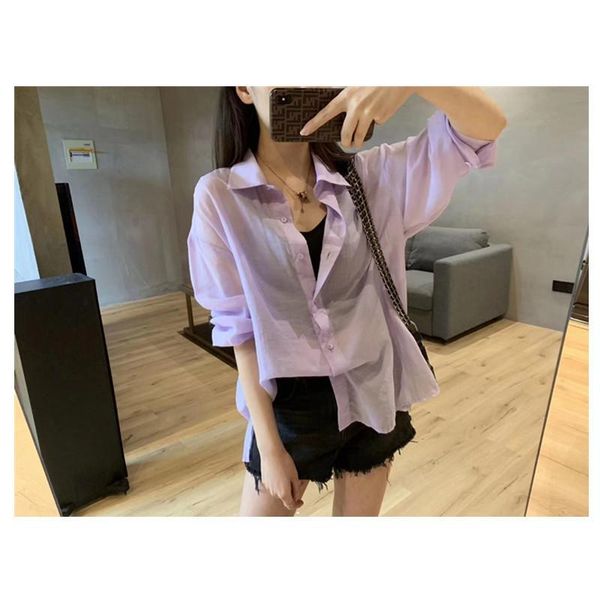 

women's jackets "paper man" fairy shirt day single cattle goods customer tencel light loose coat in spring and summer, Black;brown