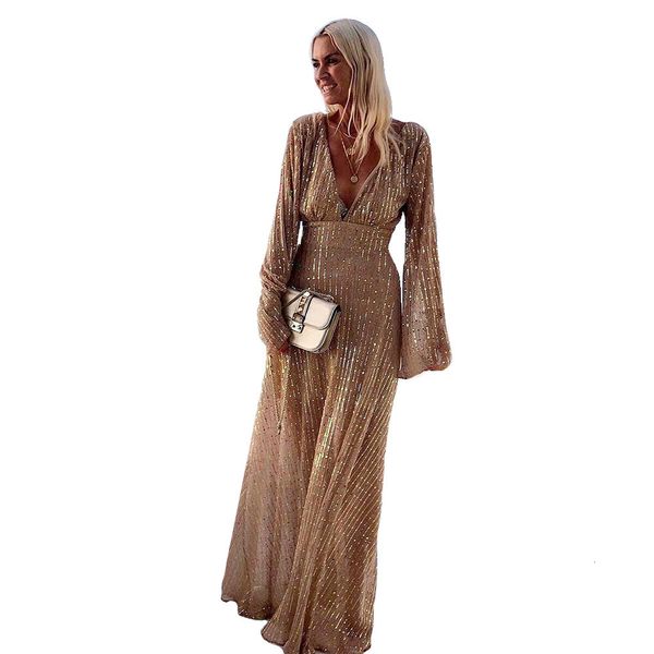 

dresses new deep v-neck long sleeve dress with stitched gauze, Black;gray