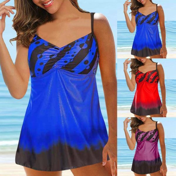 

women's swimwear women large digital print bikini set suspender beach split swimsuit brazilian tankini biquini bikinis 2021#g, White;black