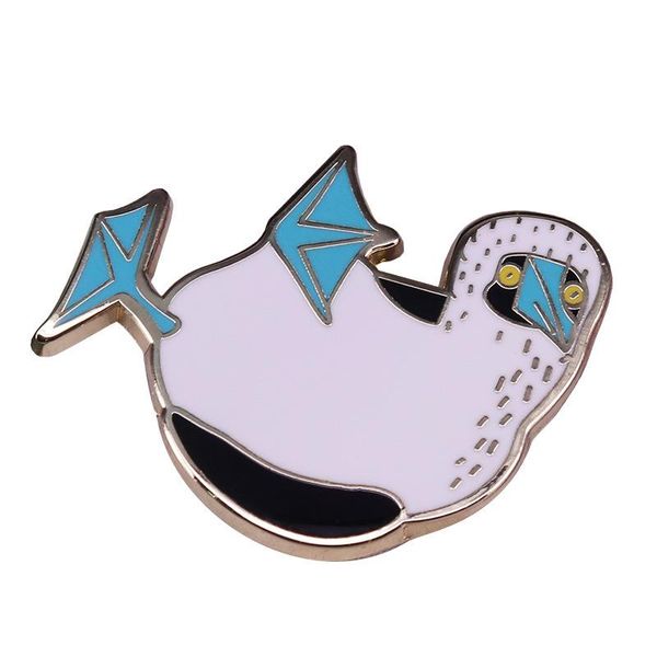 

pins, brooches cute bird hard enamel pins collect funny animal fashion jewelry gifts metal cartoon brooch backpack hat collar lapel badges, Gray