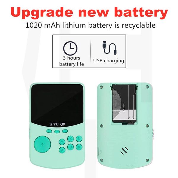 

handheld video games console with 512m tf card built-in 530 retro classic game 2.8 inch screen 16 bit arcade players av out portable
