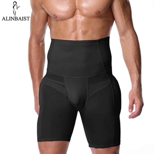 

mens high waist control panties stomach padded firm control shapewear body shaper butt lifters booty hip enhancer tummy tuck