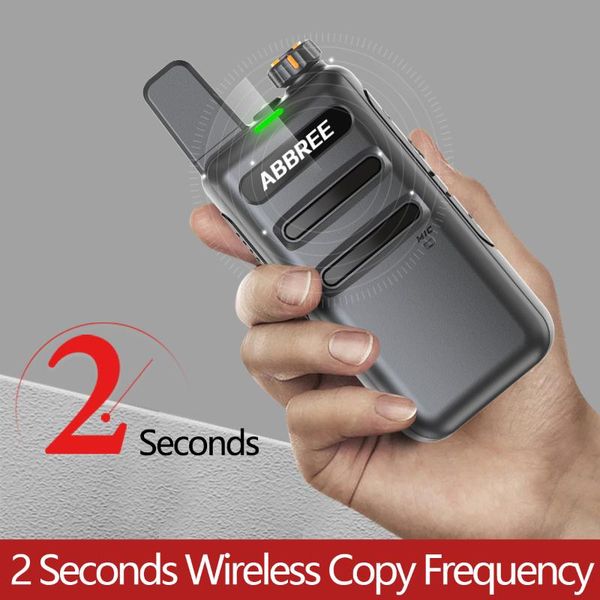 

walkie talkie abbreeÂ ar-f19 automatic wireless copy frequency 400-470mhz upgrade baofeng uv-5r two way radio