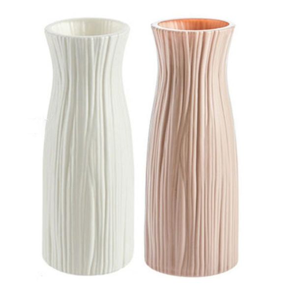 

vases flower vase white pink imitation ceramic plastic pot hydroponic nordic home decoration ornament arrangement