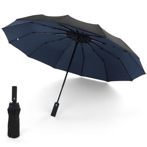 

umbrellas auto open close 12k reinforced double layers windproof automatic folding umbrella large black for business