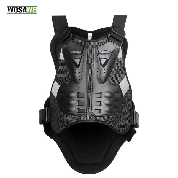 

motorcycle body protect vest motocross spine chest protector guards racing riding protective gear back support, Black;blue
