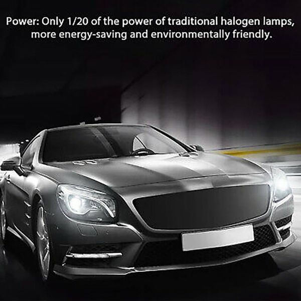 

car headlights headlight bulbs high low beam h1 ip68 waterproof kit lamp white 14000lm 2pcs 6500k