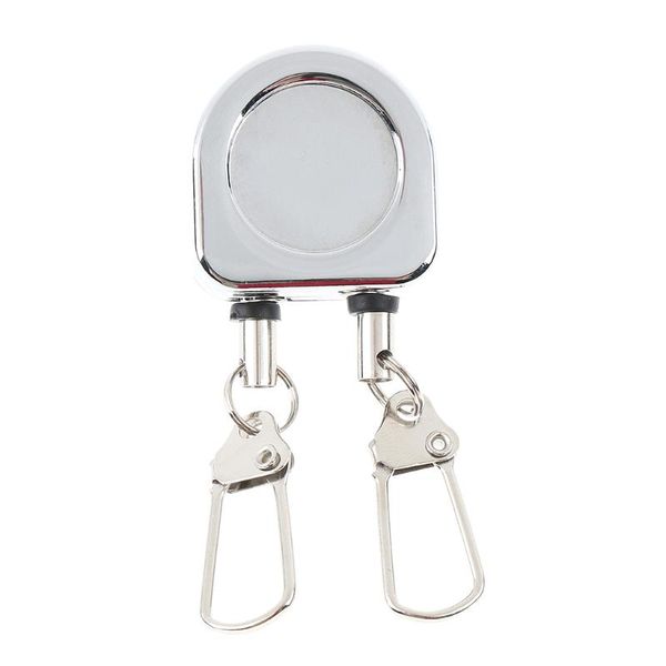 

silver fishing anglers vest pack tool double zinger retractor accessories