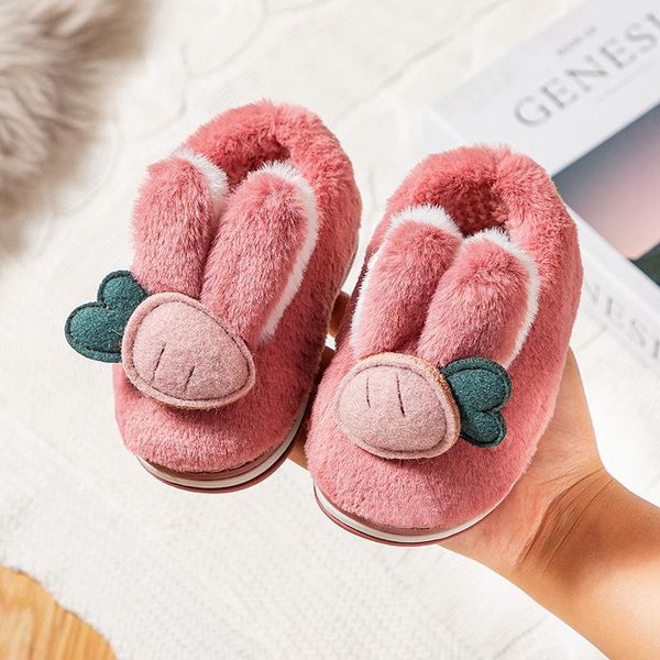 

slipper baby girl shoes winter thicken warm kids home cartoon infant boys casual indoor loafers non-slip sba030, Black;grey