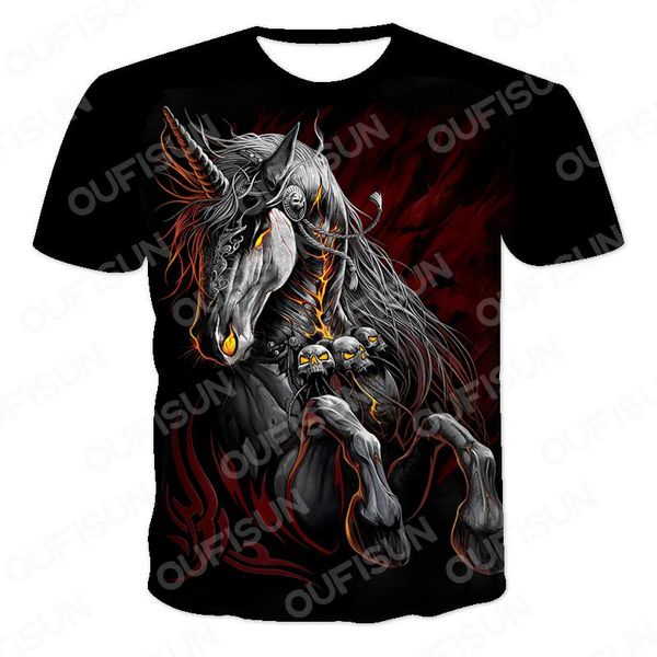 

men's t-shirts cool string 3d printing skull men and women personality street oversized t-shirt summer short sleeve o-neck breathable, White;black