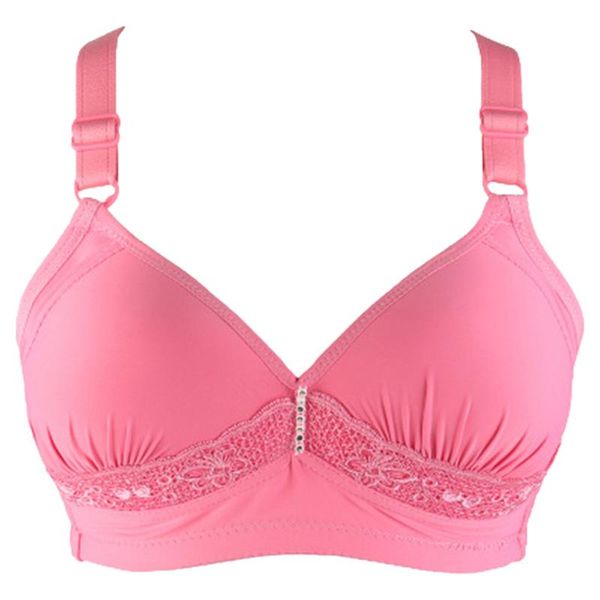 

bras lace bra bralette underwear printed wire push up for women one-piece adjusted-straps back closure sujetador, Red;black