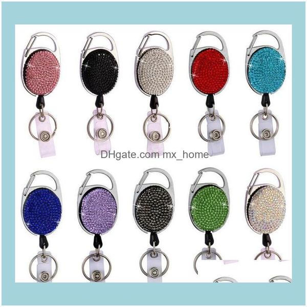 Diğer Bahçe Evi GardenKeychains Geri Çekilebilir Elmas Kradard Kart Kartı Rozeti makarası kayak geçişi Çok Amaçlı Ana Metal Metal Anti-Clip Scho