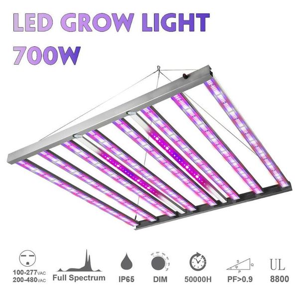 

lumen 700w 540w dimming led grow light full spectrum phyto lamp bar lights for greenhouse hydroponic plant growth lighting