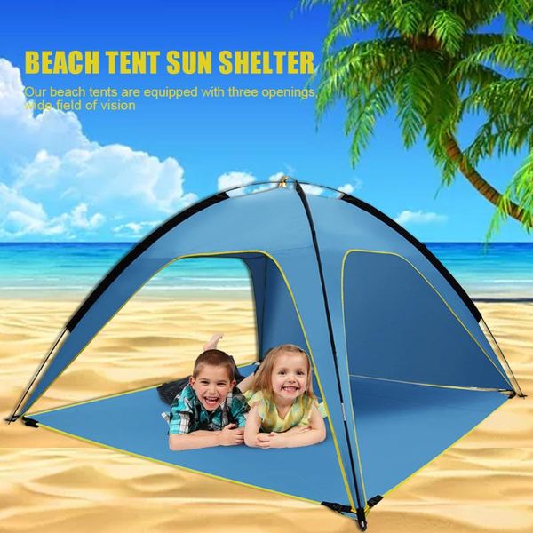 

fishing picnic beach tent foldable travel camping with bag uv protectiont summer season sand anti shelter tents and shelters