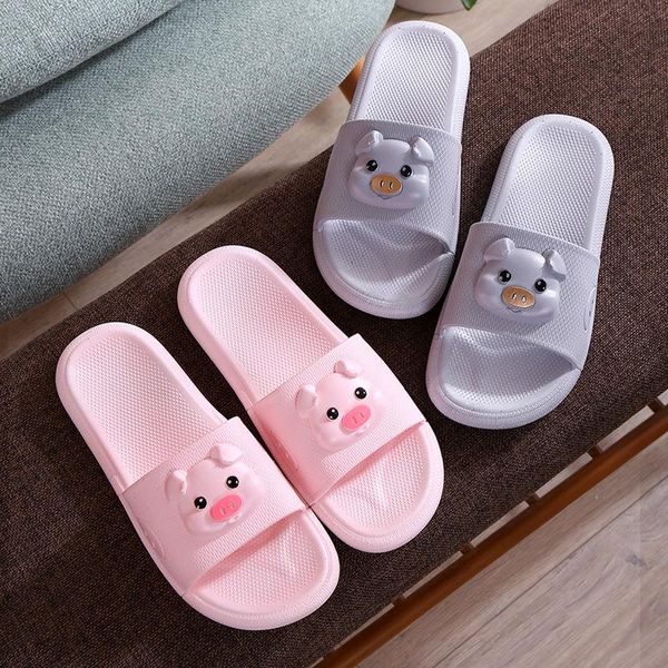 

women slippers ladies man cute pig indoor shoes female summer comfort beach slipper woman light slides plus size 2021, Black