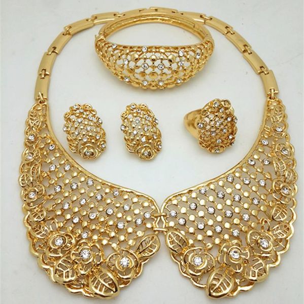 

earrings & necklace luxury bib bohemian statement leaves long maxi tassel wholesale sliver gold jewelry sets women 2021 fashion, Silver