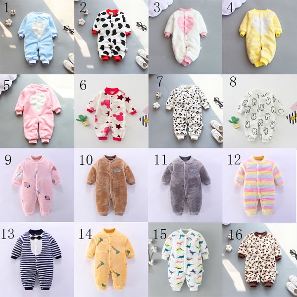 Multistyle Baby Boys Girls Pagliaccetti Neonati Cute Peluche Morbido Tuta per Bambino Infant Toddler Alta qualità