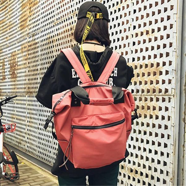 

nylon backpack women casual backpacks ladies high capacity back to school bag teenage girls travel students mochila bolsa