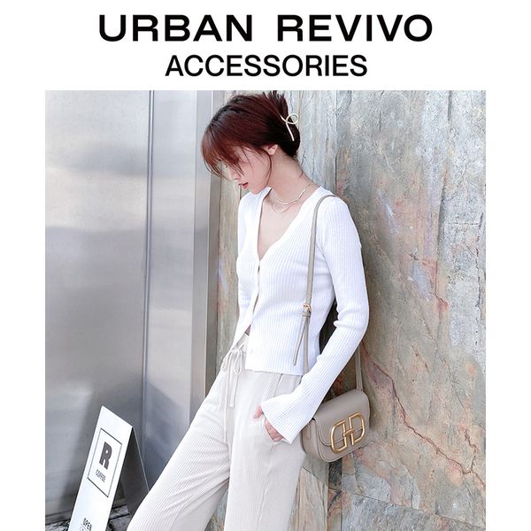 

luxury herme handbags and storage urban revivo2021 autumn new women's accessories fashion flip tofu bag aw32tb4n2005