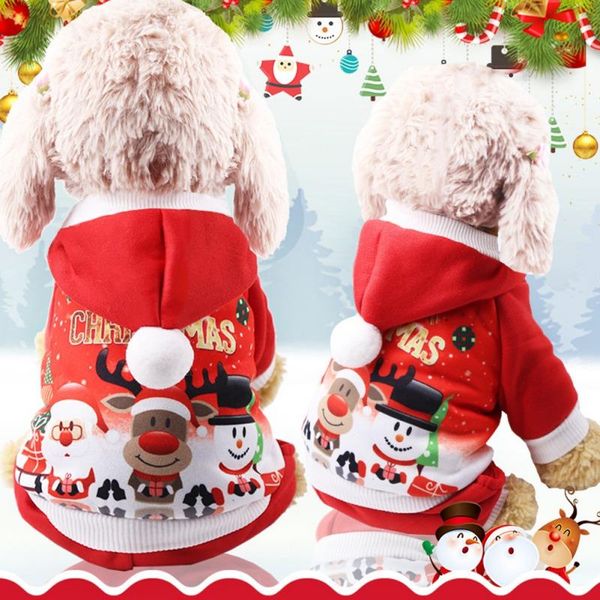 

dog apparel 2021 christmas clothes winte coat clothing santa costume pet cute puppy outfit for