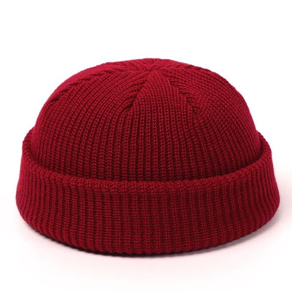 

beanies 2021 knitted hats for women gildweed men beanie hat winter retro brimless baggy melon cap harajuku fisherman