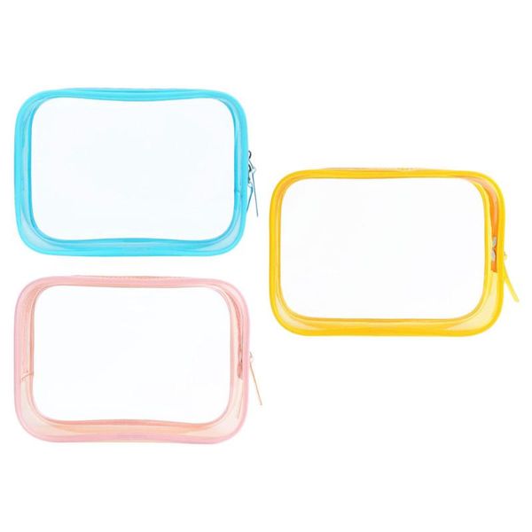 

storage bags 3pcs portable cosmetic bag creative versatile pouch zippered