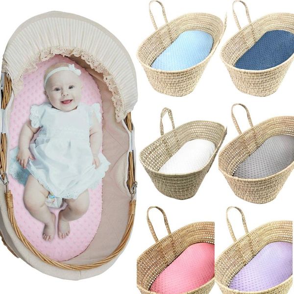 

baby cribs moses basket super soft bubble bed crib care pad covers fitted sheet portable adjustable washable cradle moisÃ©s l5