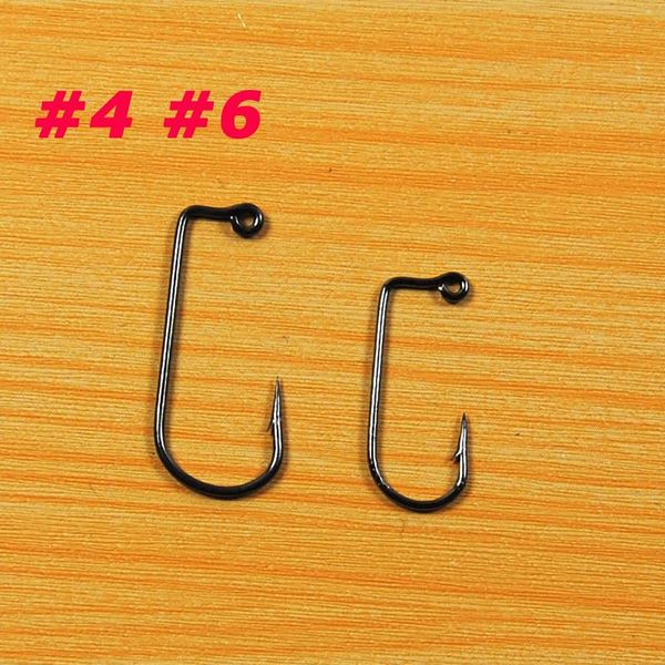 

fishing hooks [100pcs/lot] aberdeen offset jig hook high carbon steel 90 degree shank bent saltwater 4 6