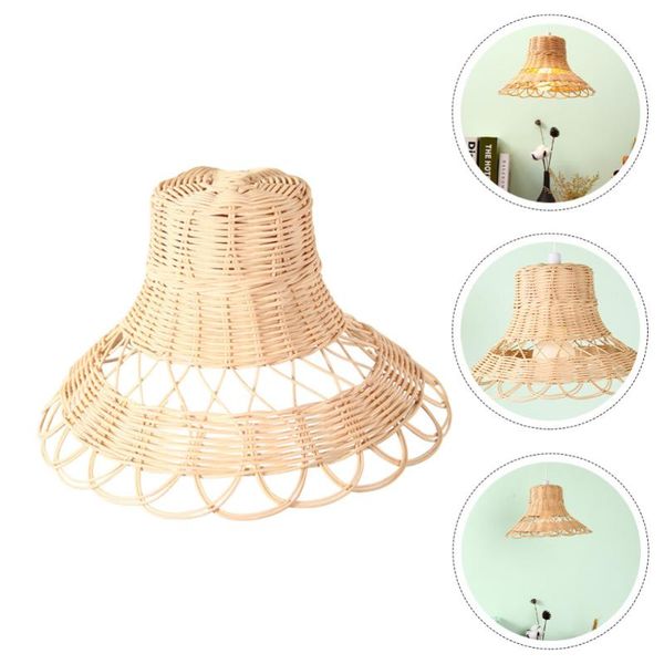 

pendant lamps 1pc handworked hanging lampshade decoration home rattan lightshade