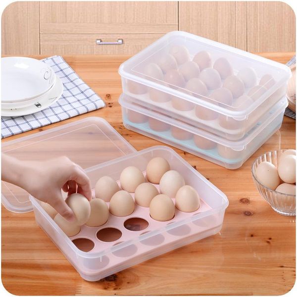 

storage bottles & jars can stack 20 grid egg box kitchen refrigerator covered tray